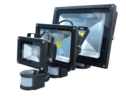 LED reflektor s PIR GREEN LIGHTS 50W  1x chip Epistar, PIR čidlo