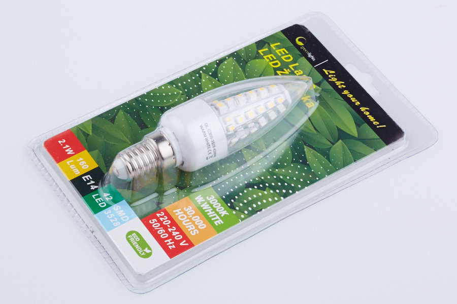 LED žárovka GREEN LIGHTS E14 42LED SMD3528 2,1W svíčka